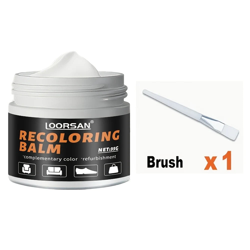 35g White Shoe Scratch Repair Paste - Professional Grade Color Restorer for Sneakers, Boots & Leather Shoes | Restore Original C