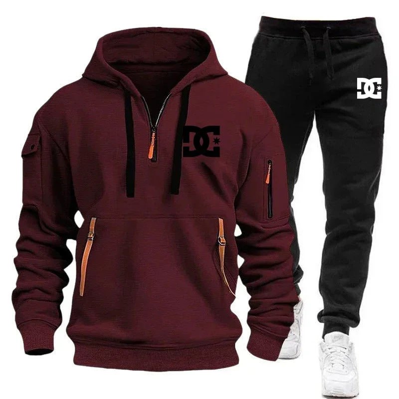 Men's Hoodie Sets for Autumn and Winter Featuring Casual Fashionable Comfortable and Personalized Jogging Suits and Sport Pan