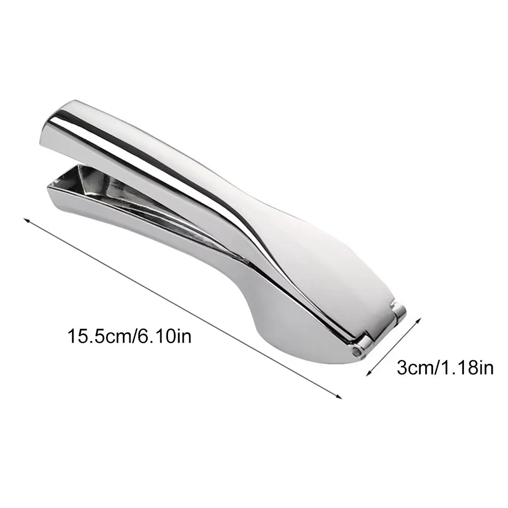 Garlic Press Manually Mashed Garlic Crusher Machine Handheld Ergonomic Grip Anti-Rust Cooking Ginger Crusher Kitchen Tools