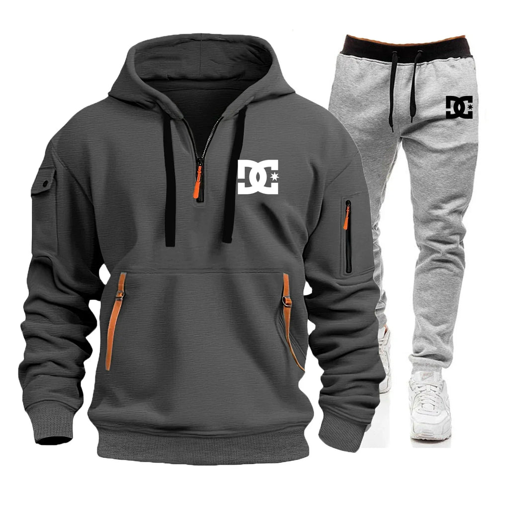 Men's Hoodie Sets for Autumn and Winter Featuring Casual Fashionable Comfortable and Personalized Jogging Suits and Sport Pan