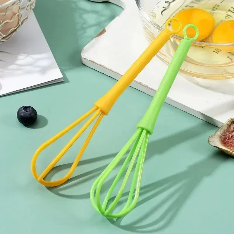 Hand Egg Whisk Mixer — Plastic Baking & Cooking Tool
