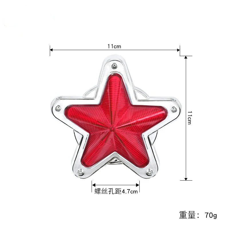 Truck 24V Side Light LED Star Width Light Bus Tail Light Trailer Signal Light Decorative Flashing Strobe Warning Light
