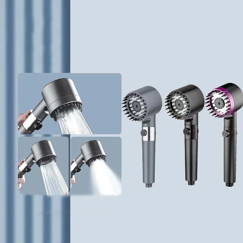Shower Head Shower Filter with Four Modes Bathroom Accessories Head Massage Shower Accessories Shower Knobs Home Furnishings
