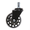Universal 2.5" PU Rollerblade Style Office Chair Wheels Replacement Chair Caster