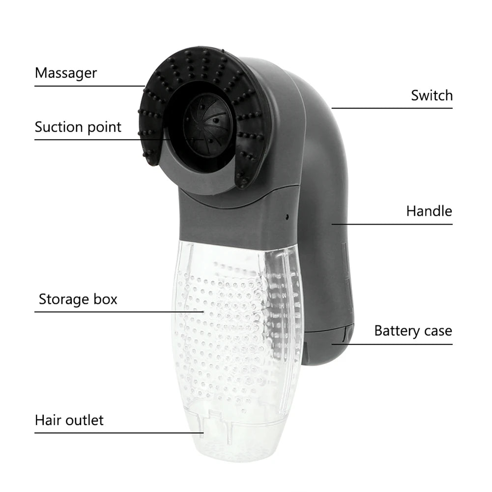 Pet Grooming Vacuum Cleaner Cordless Dog Suction Remover Shaver Portable Pet Hair Removal Brush for Long/Short Haired Dogs Cats