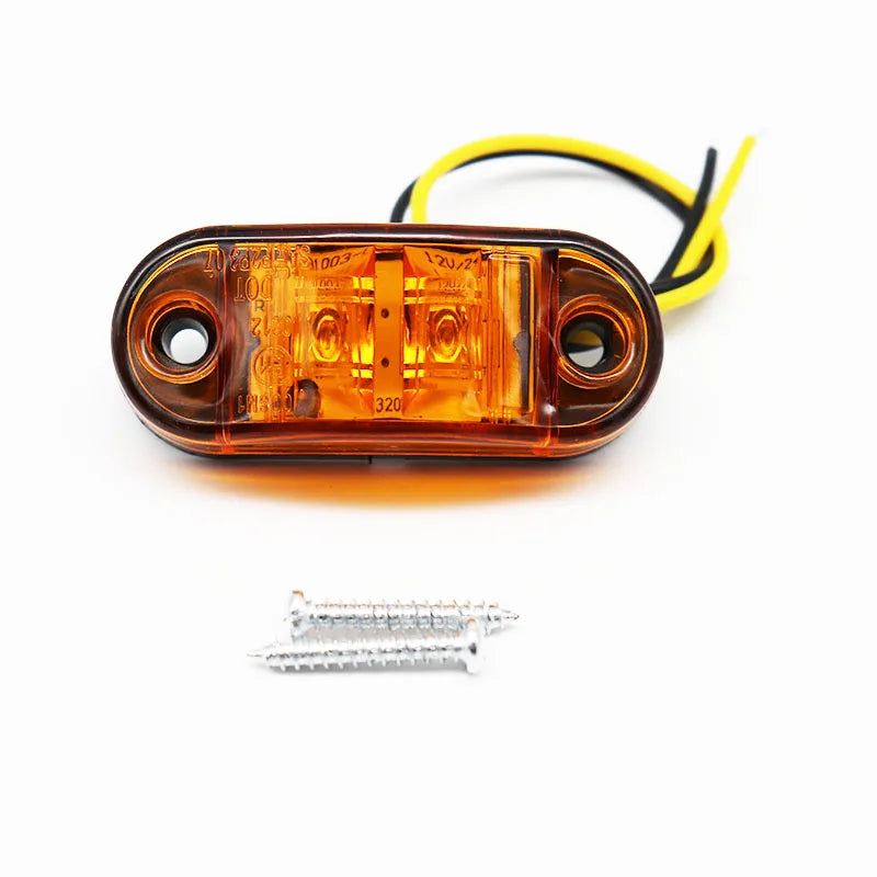 12v / 24v Led Side Marker Light For Truck Side Clearance Marker Light Warning Lamp 12V LED Red White Amber For Trailer Lorry