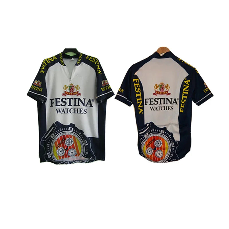 Retro Cycling Jersey Men Bike Shirt Short Sleeve Breathable Triathlon Wear Clothing Mtb Jersey Ropa Ciclismo