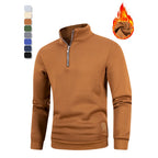 Men's Slim Fit Half-Zip Turtleneck Pullover