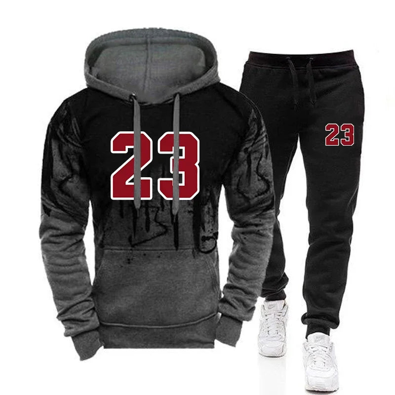 Men's Casual Hoodie & Jogger Co-ord Set