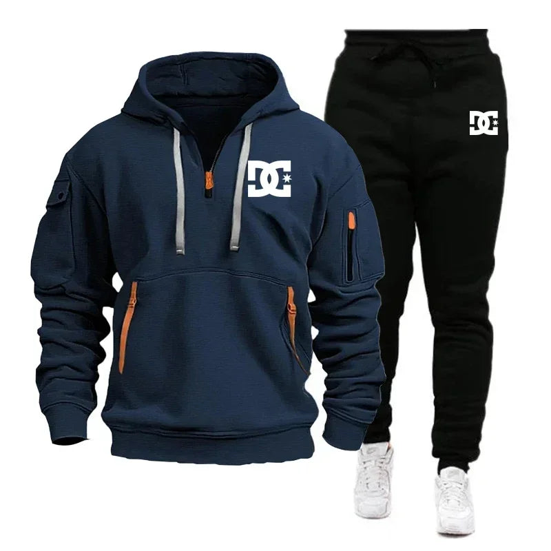 Men's Hoodie Sets for Autumn and Winter Featuring Casual Fashionable Comfortable and Personalized Jogging Suits and Sport Pan