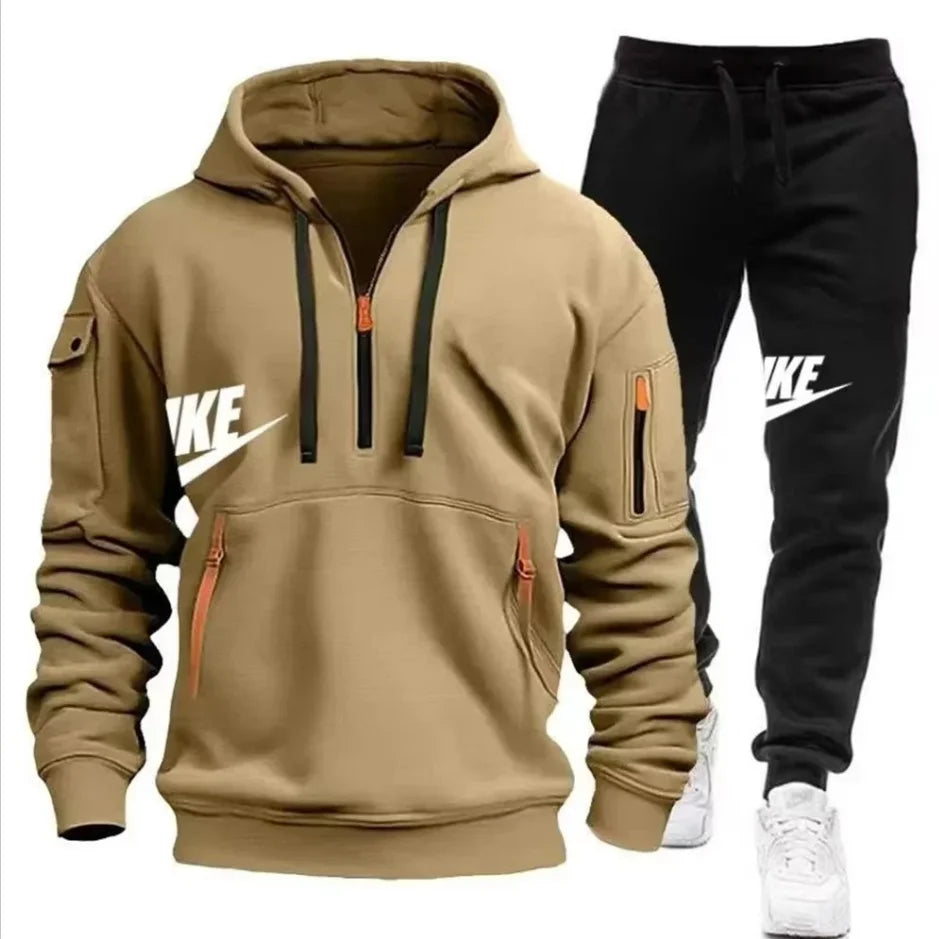 Men's Hooded Sportswear Running Set