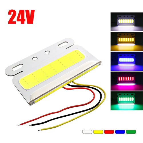 1pcs 24V Truck Turning Light Truck LED COB Side Light Waterproof LED Turning Signal Lamp Auto Car COB Truck Sidelight