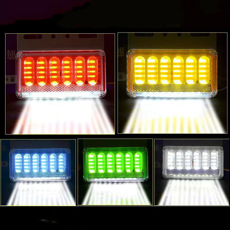 4PC 24V LED Side Light Trailer Truck External Lights Signal Indicator Lamp Warning Wide Turn Tail Light Trailer Lorry Waterproof