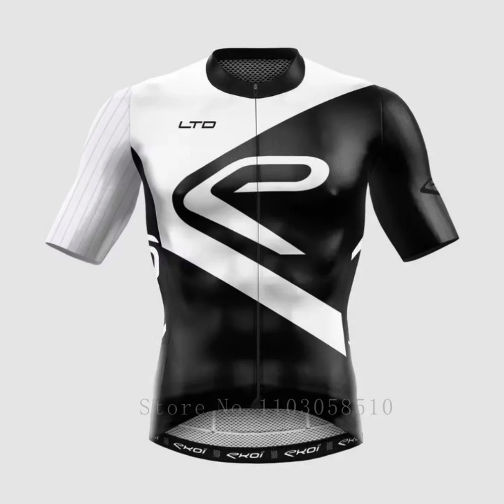MEN Cycling Jersey Men Mountain Bike Clothing Quick-Dry Racing MTB Bicycle Clothes SPF 40+ Breathale Cycling Clothing Wear