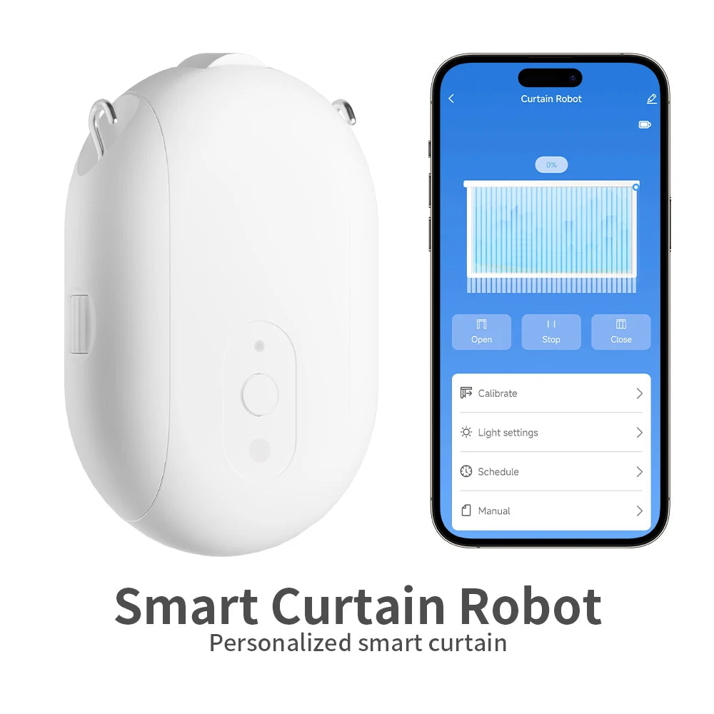 Smart Curtain Opener Zigbee/BL Smart Curtain Robot Motor Roman Rod Rail Automatic Curtain Electric Curtain Robot Remote Control