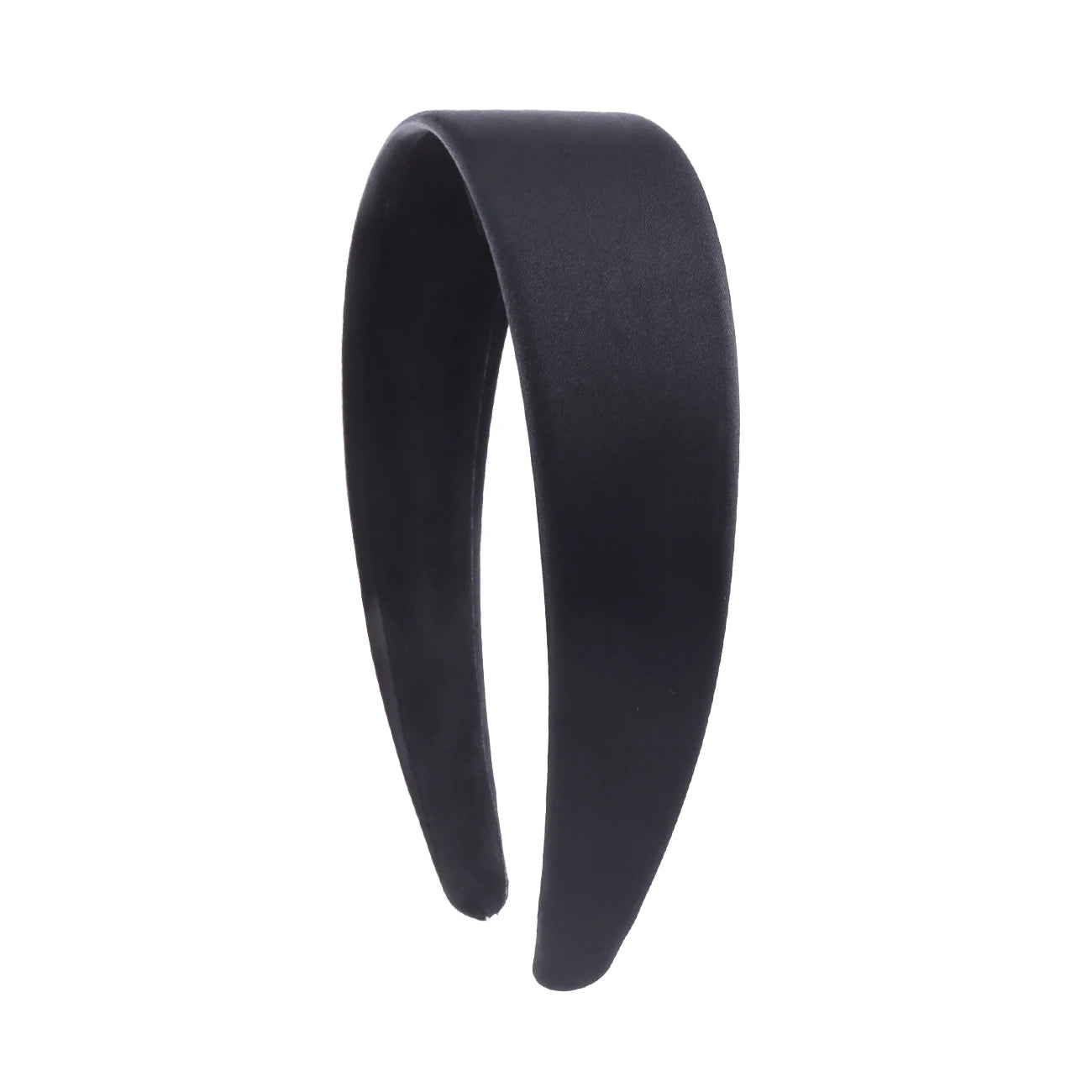 Satin Headbands 1.5in Plain Headband Non-slip Hair Headband Colorful DIY Wide Headbands for Women and Girls Hairbands