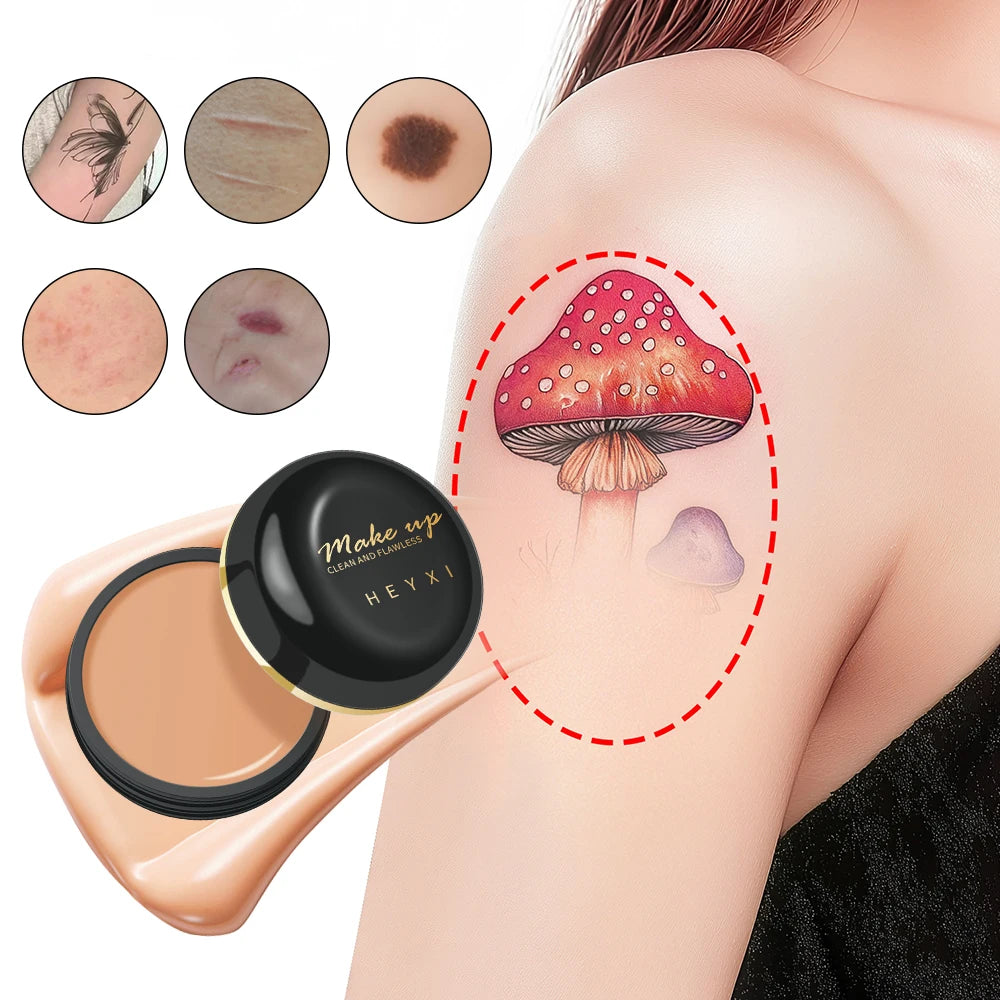 Clear concealer cream, waterproof and sweat proof, durable, natural finish, suitable for all skin types