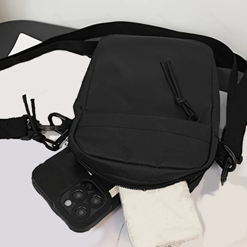Men's and Women's Single-shoulder Bags Crossbody Bags Solid-colored Single-shoulder Small Bags Lightweight Mobile Phone Bags NEW