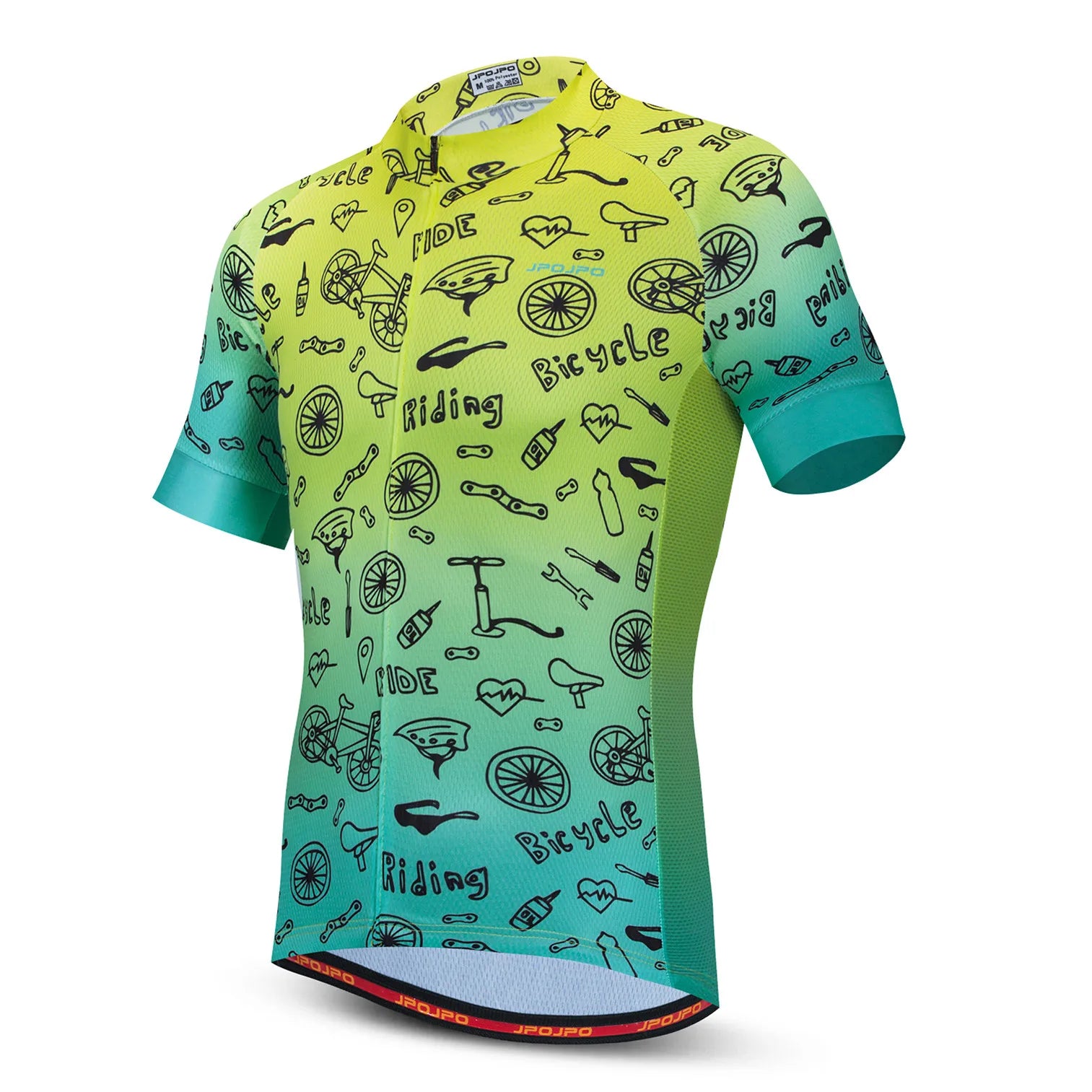 Cycling Jersey Men Bike Top MTB Bicycle Shirt  Mountain Road Riding Clothing Short Sleeve Summer Cyclist biking Clothes Green