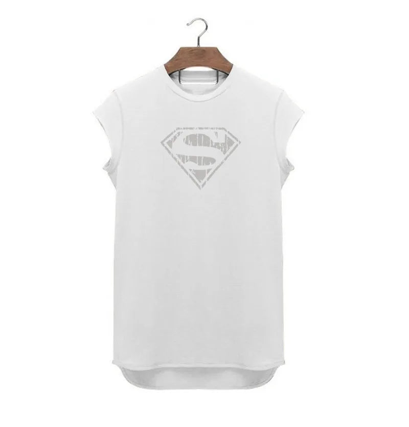 Mens Workout Muscle Clothing Gym Bodybuilding T-shirt Summer Cotton Small Sleeve Casual Sportswear Fitness Breathable Shirts
