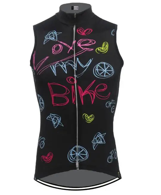 Bello Cyclist Women Cycling Vests sleeveless Summer Dots Ride Bike Clothing Breathable MTB Jersey