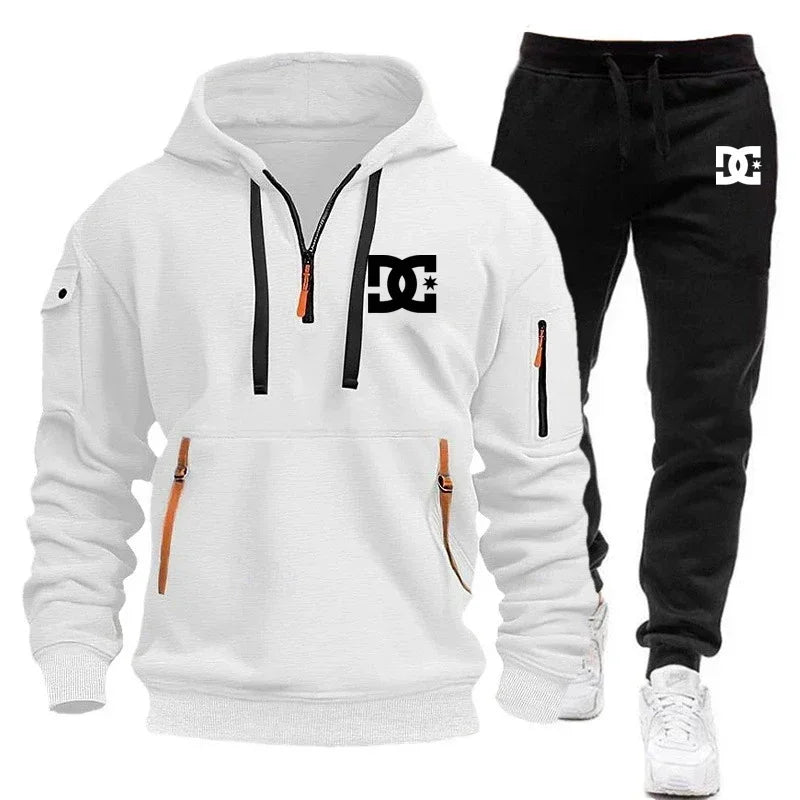 Men's Hoodie Sets for Autumn and Winter Featuring Casual Fashionable Comfortable and Personalized Jogging Suits and Sport Pan