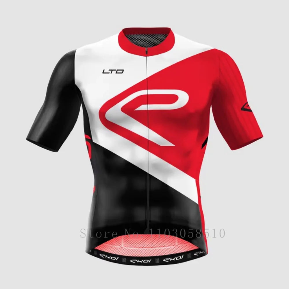 MEN Cycling Jersey Men Mountain Bike Clothing Quick-Dry Racing MTB Bicycle Clothes SPF 40+ Breathale Cycling Clothing Wear