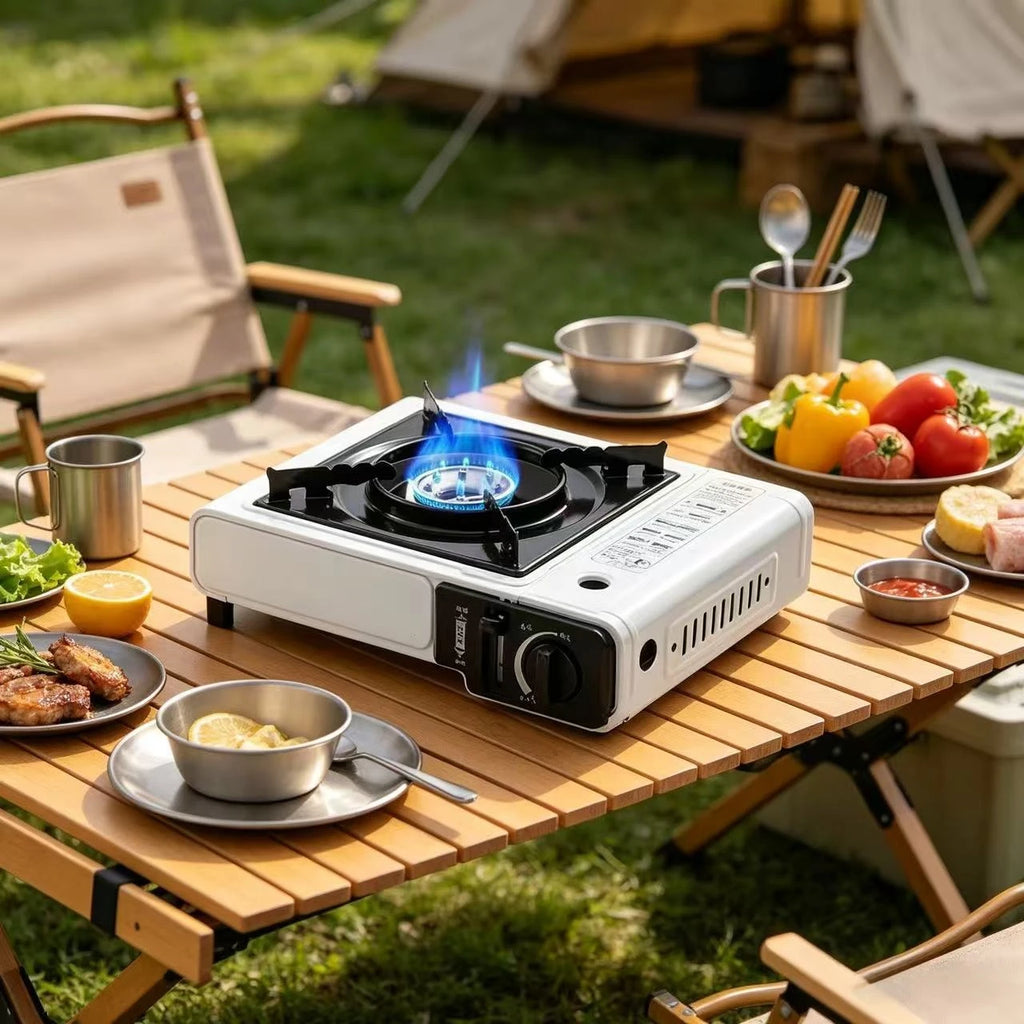 2026 Portable  Gas Stove Compact Design for Hot Pot BBQ Camping Cooking Outdoor Lightweight Cassette Stove