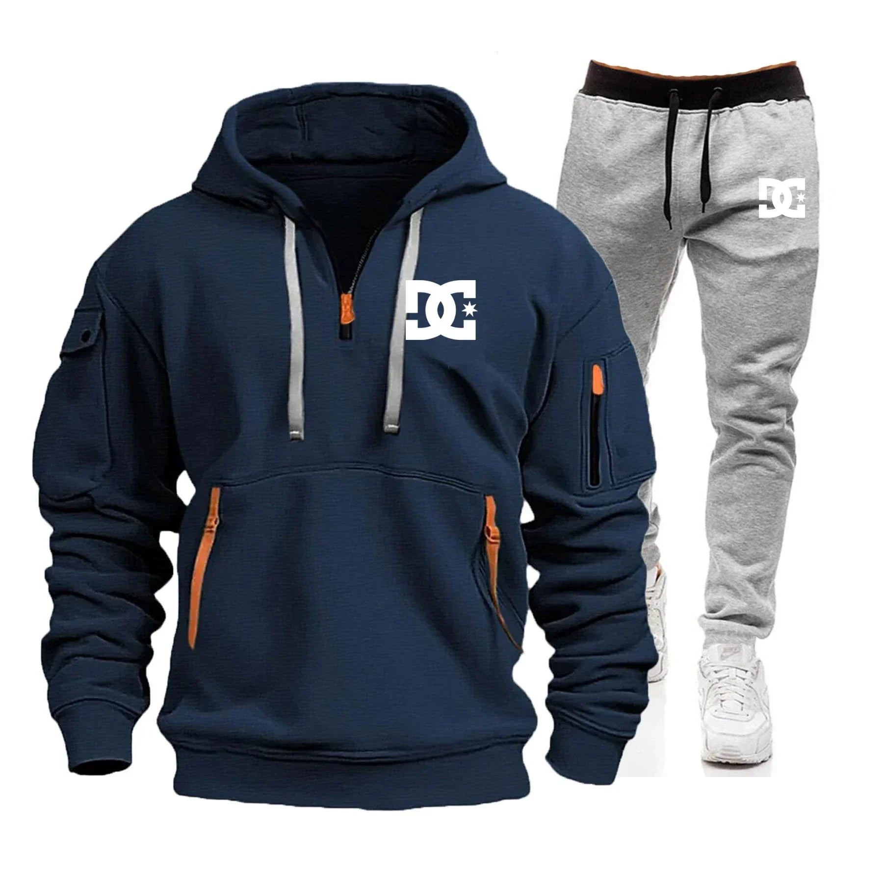 Men's Hoodie Sets for Autumn and Winter Featuring Casual Fashionable Comfortable and Personalized Jogging Suits and Sport Pan