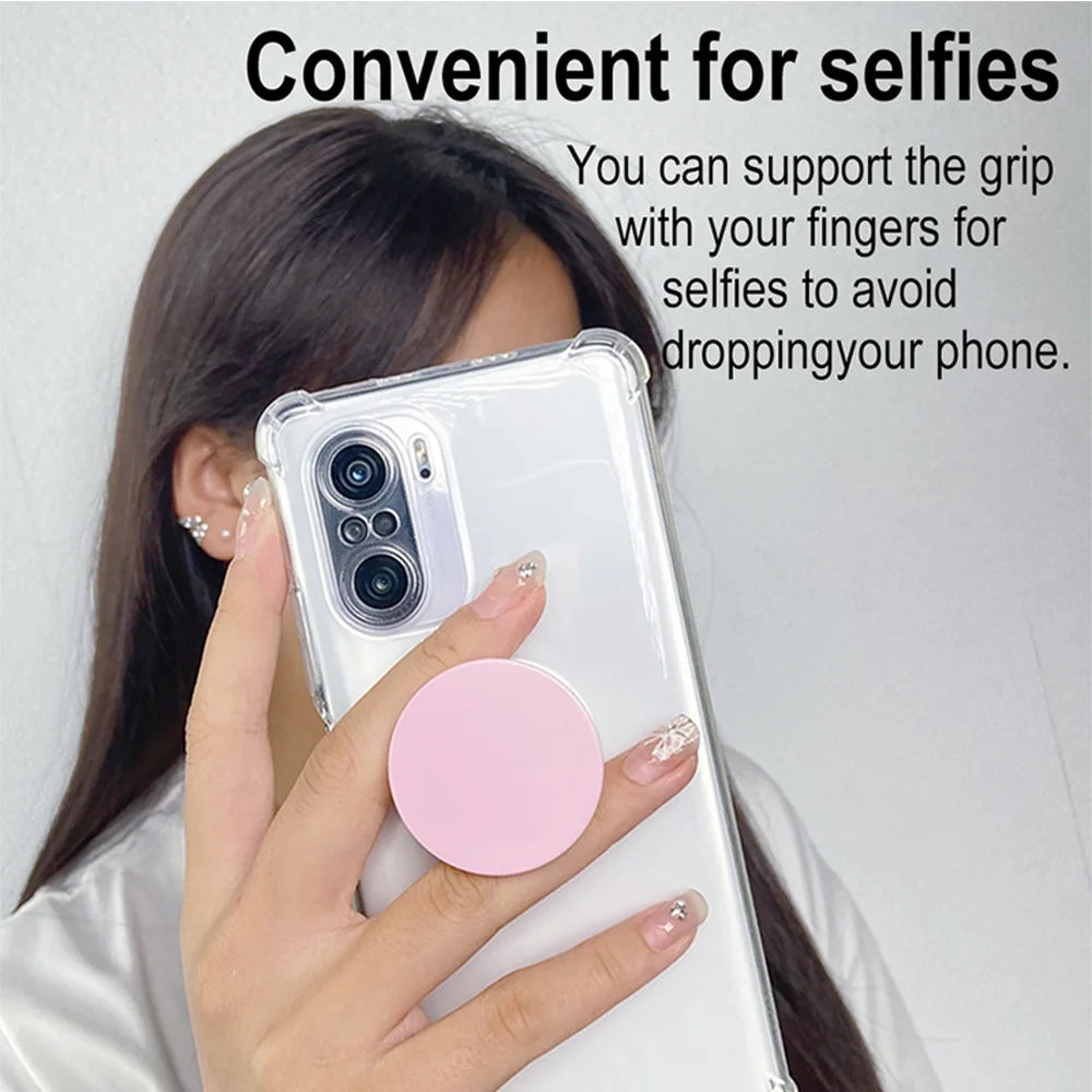 Grippopso Solid Grip Tok Mobile Phone Holder Socket Finger Ring Holder tok Stand Back Cover Clip Sticker Cellphone Accessories