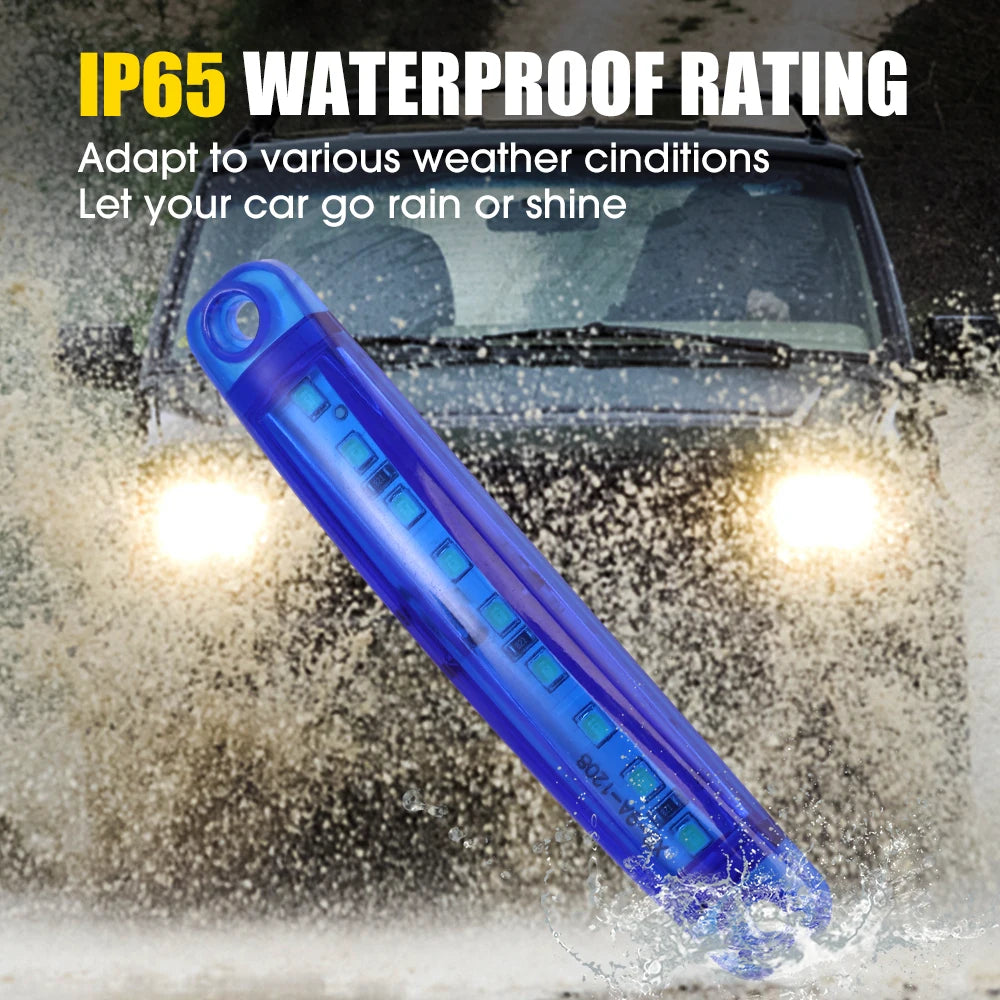 12V 24V 9 LED Warning Lamp Truck Trailer Side Marker Indicators Light Car Signal Brake Rear Warning Tail Clearance Light