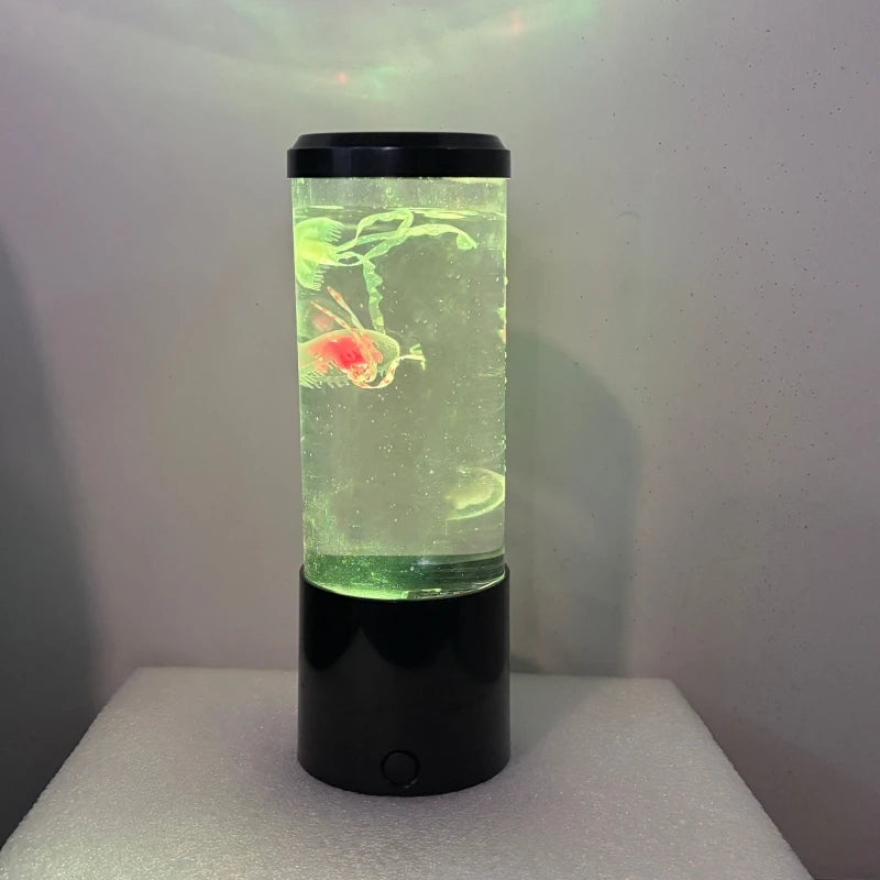 Jellyfish Lava Lamp, Aquarium Ocean Night Lights，7Colors LED Jellyfish Mood Lights With For Home Bedroom Desktop Decoration Gift
