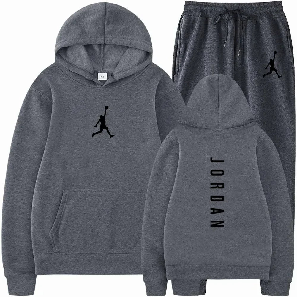 2026 New Men's High Quality Sportswear Set Spring Autumn Fashion Casual Sweatshirt And Sweatpants Two Piece Tracksuit For Fitnes