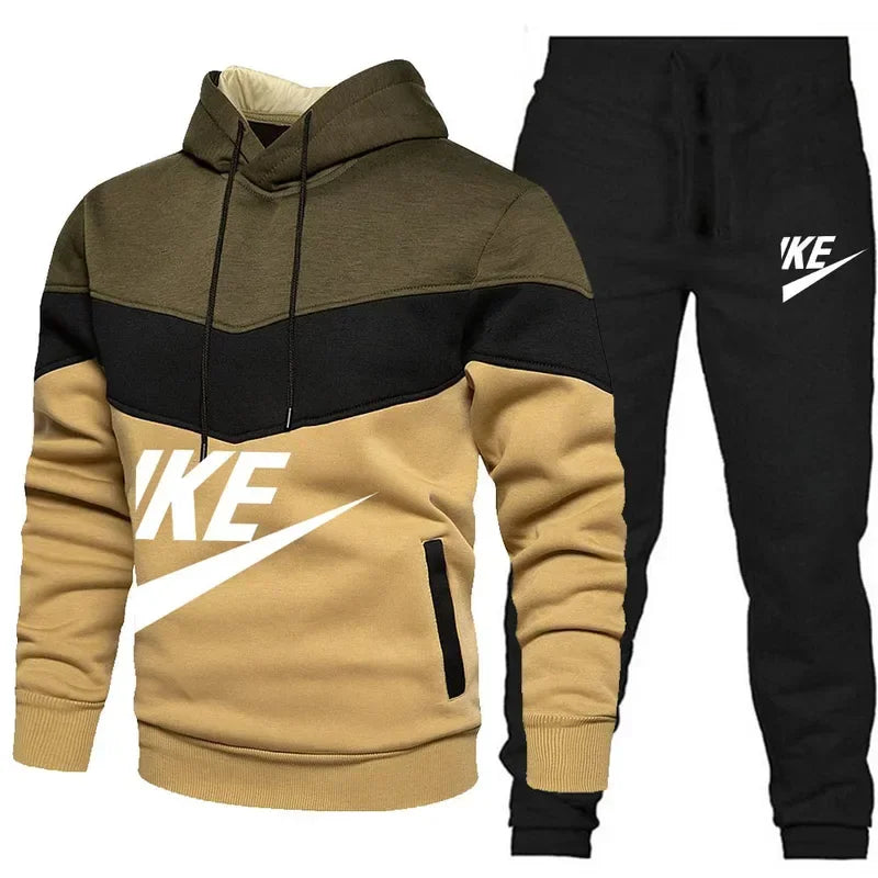 Men's Fleece Zip Hoodie & Jogger Tracksuit