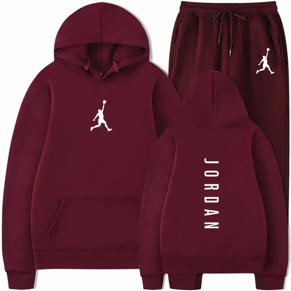 2026 New Men's High Quality Sportswear Set Spring Autumn Fashion Casual Sweatshirt And Sweatpants Two Piece Tracksuit For Fitnes