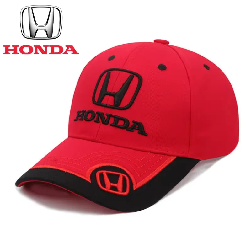 HONDA Hip-hop Hat Baseball Cap Outdoor Summer Sport Hat Embroidered Men Baseball Cap For Honda Civic Accord CRV HRV Jazz Sticker