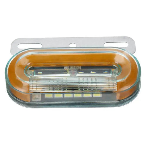 12pcs 12V/24V LED Car Truck Side Marker Lights Car External Lights Signal Indicator Lamp Warning Tail Light 3Modes Trailer Lorry