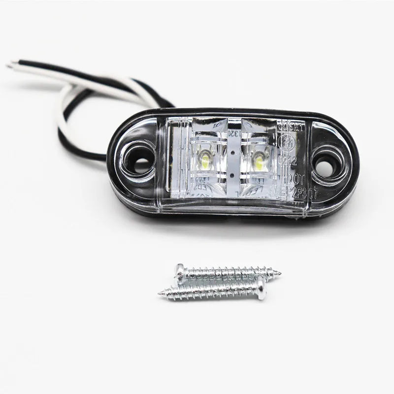 12v / 24v Led Side Marker Light For Truck Side Clearance Marker Light Warning Lamp 12V LED Red White Amber For Trailer Lorry