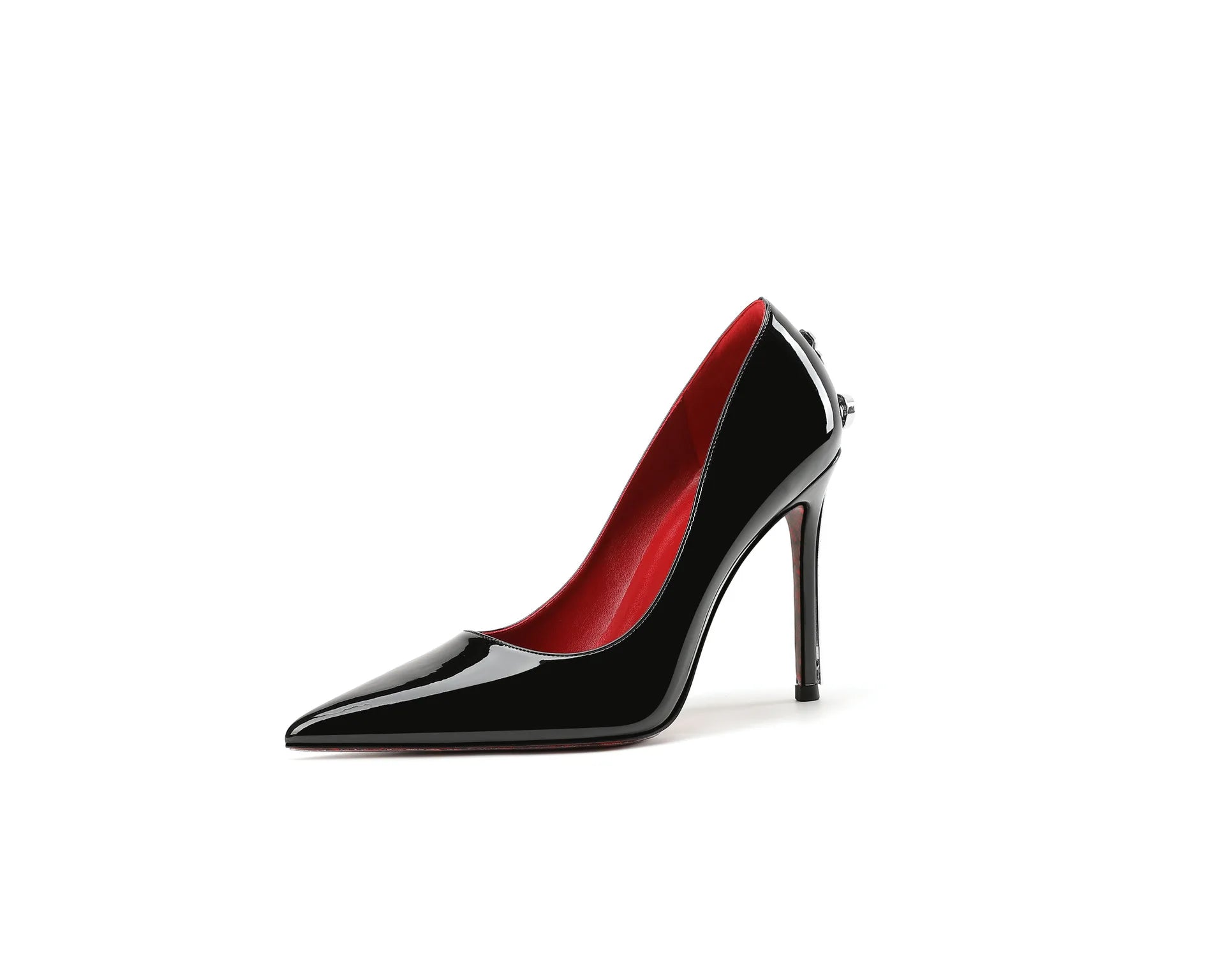2026 New Women's Shoes Luxury Metal Decoration Pointed Tip High Heels for Woman French Casual Shoes Designer Shoes Zapatos Mujer