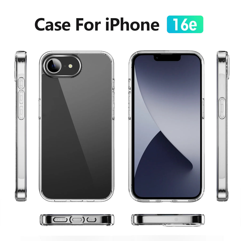 Case Clear For iPhone 16e 16 E Transparent Phone Cover Accessories