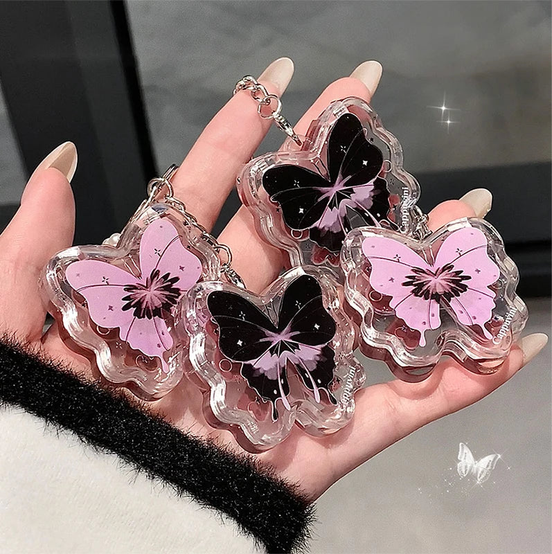Butterfly Solid Lip Gloss Beauty Mirror Water Optical Gloss Gloss
