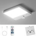 Cordless LED Motion Sensor Night Light, 4000mAh USB Rechargeable LED Light with Remote Control, Smart Sensor Light for Stair Cab