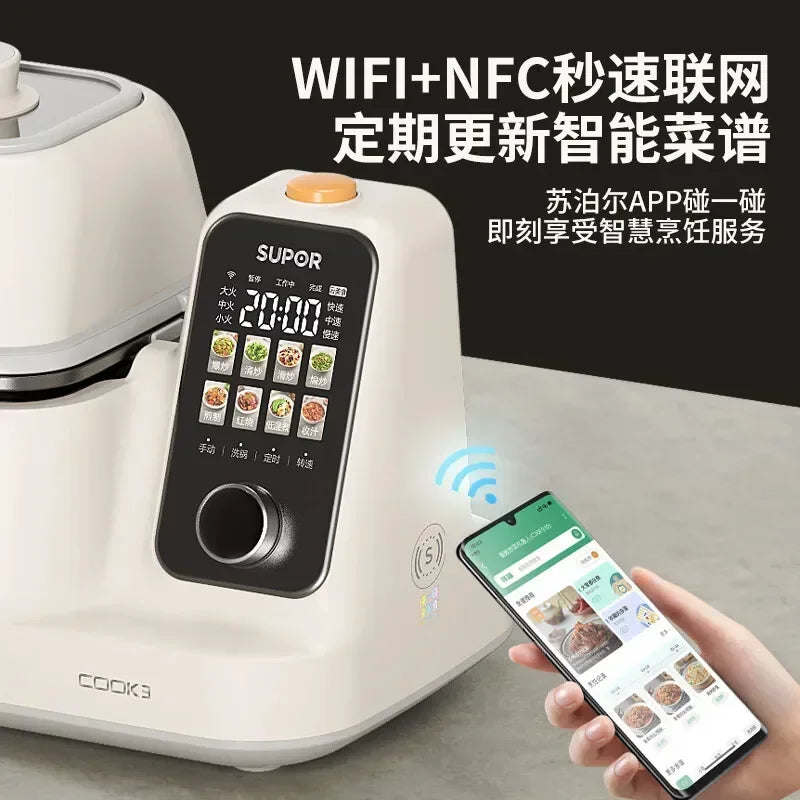 220V Automatic Cooker with Multi-functionality for Cooking and Robot Assistance,Fully Automatic Stir-fry Robot AD