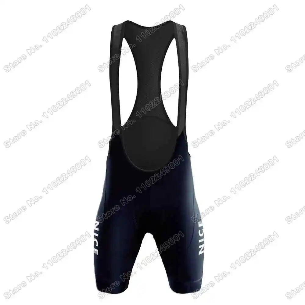 2023 Team Nice Métropole Cycling Jersey Set Men Cycling Clothing Summer Road Bike Shirts Suit Bicycle Bib Shorts MTB Maillot