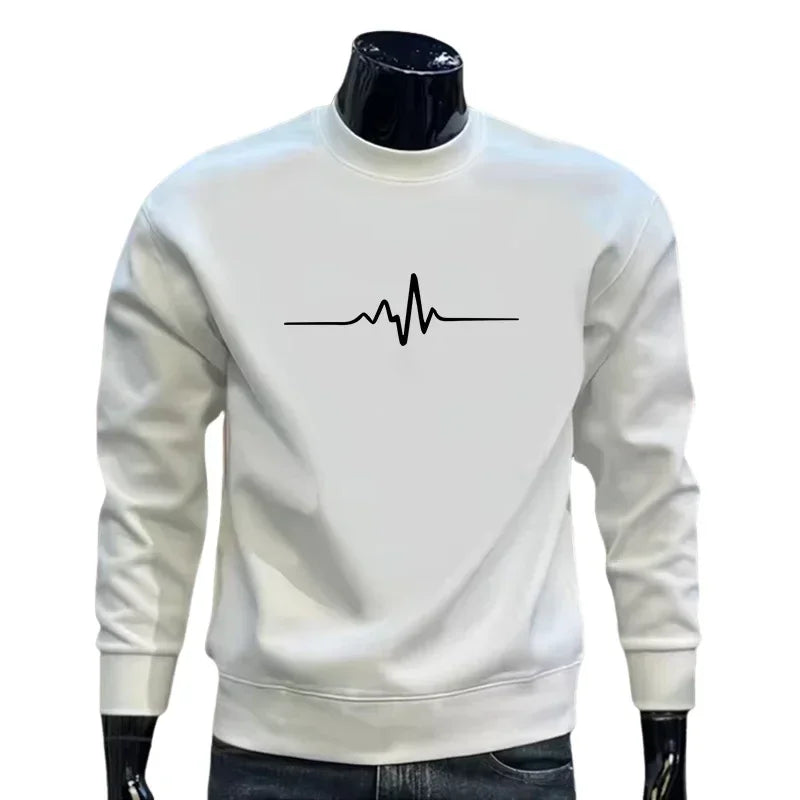 Men's Print O-Neck Pullover Sweatshirt