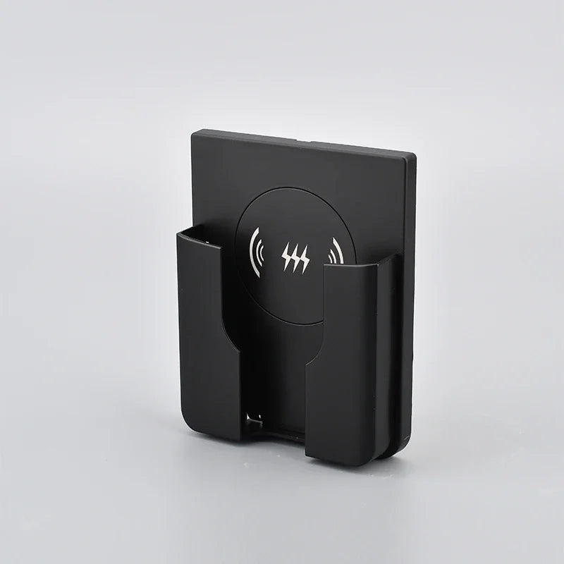QI Universal Flush Wall Mount Wireless Charger -15W Fast Charging Stand for Phones,AC 110–220V