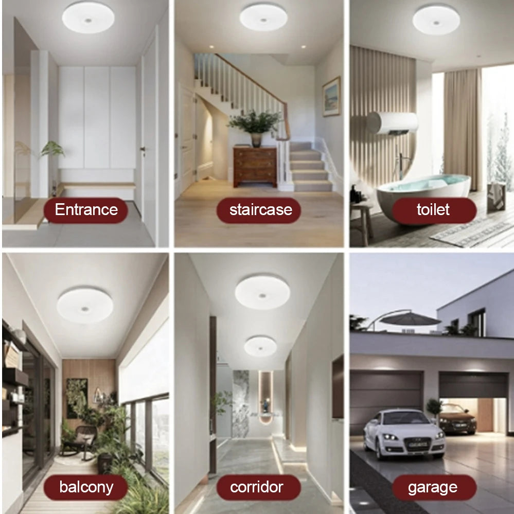 Led Ceiling Lamp With Motion Sensor 12W 18W Led Ceiling Light Fixtures For Entrance Balcony Corridor 220V Indoor lighting