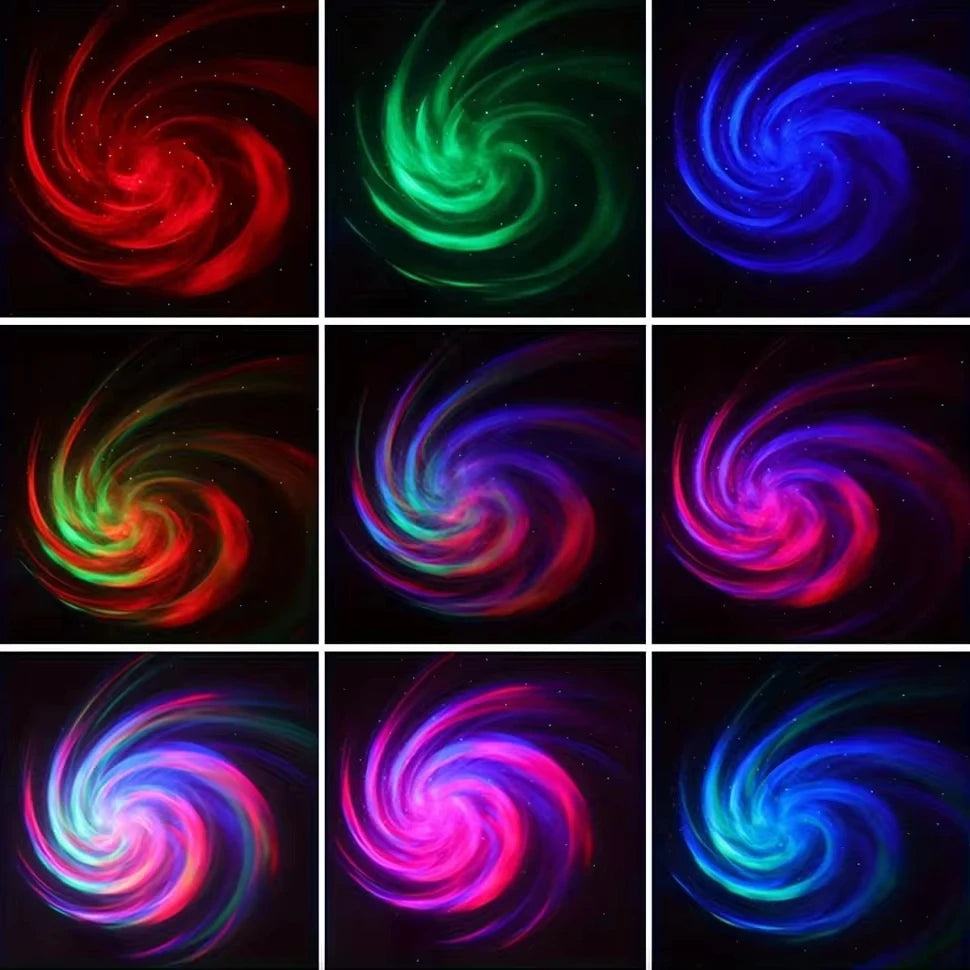 LED Galaxy Sky Projector Light — Colorful Night Light for Room Decor