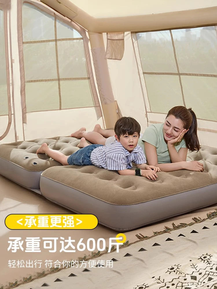 inflatable sofa sleepable reclining folding air cushion bed household double mattress outdoor camping air cushion sofa