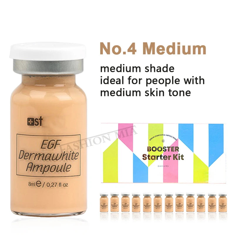 12PCS Korea BB Cream Skin Boost Kit Niacinamide/Peptide Foundation Serum Moisturize Antioxidant Sunscreen Face Skin Care